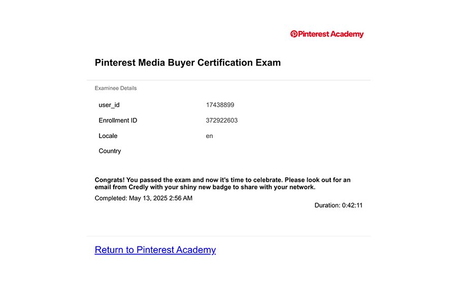 Pinterest-Certification