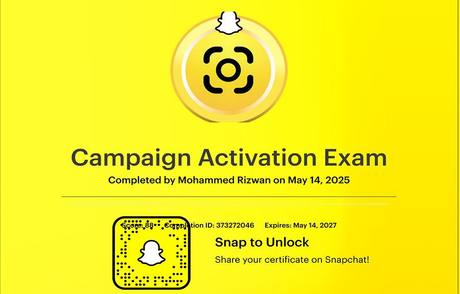 Snapchat-Certification